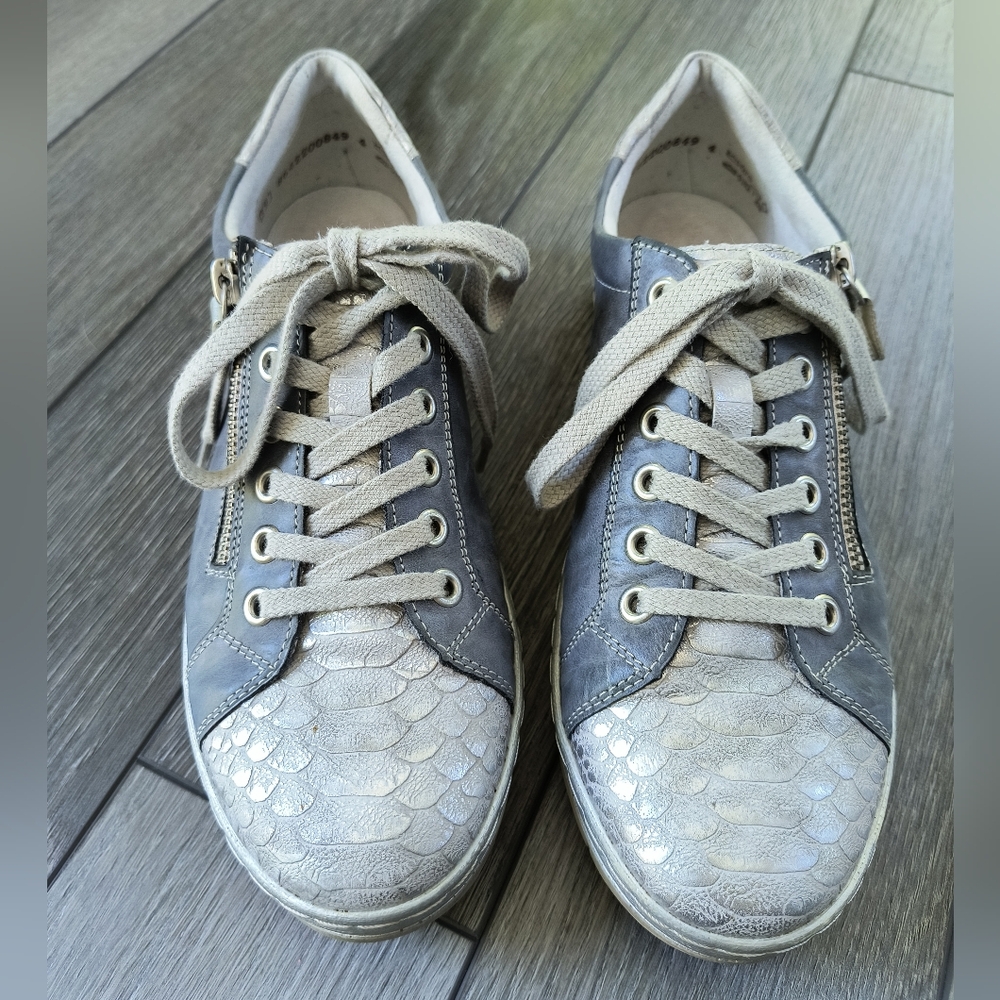 REMONTE KAJA SNEAKER SHARK/JEANS/SILVER LEATHER